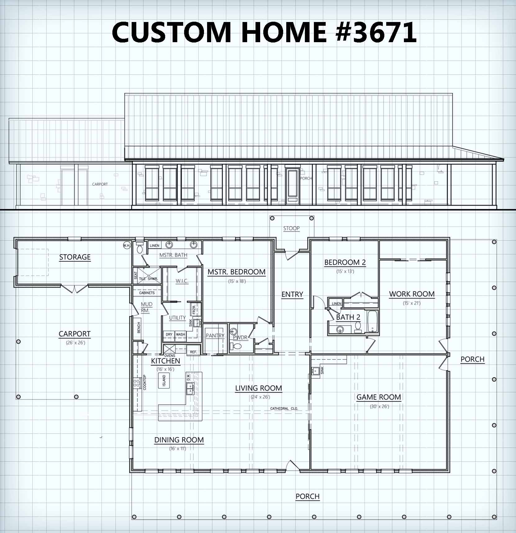 Custom Home 3671