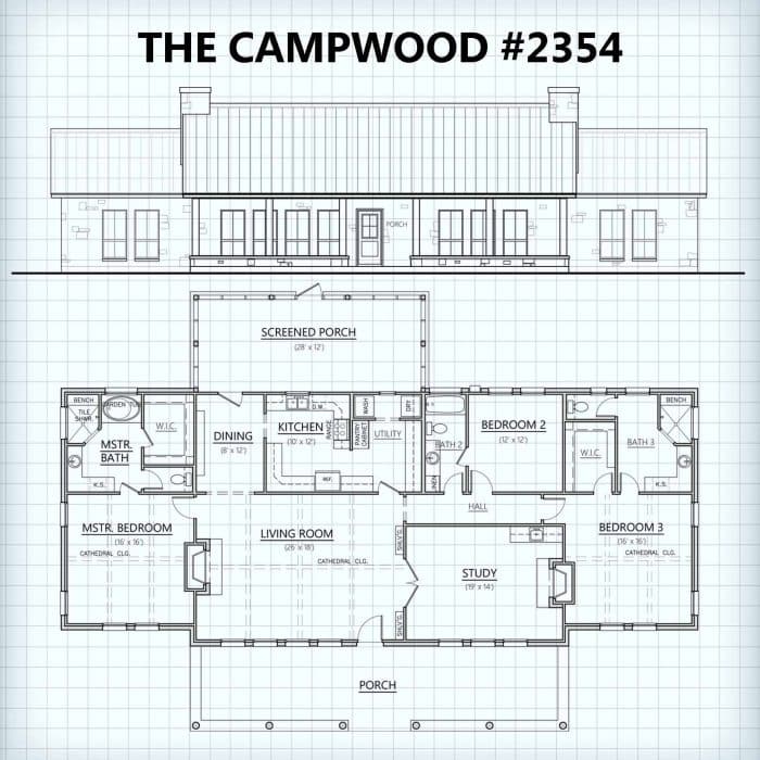 Campwood #2354 floor plan