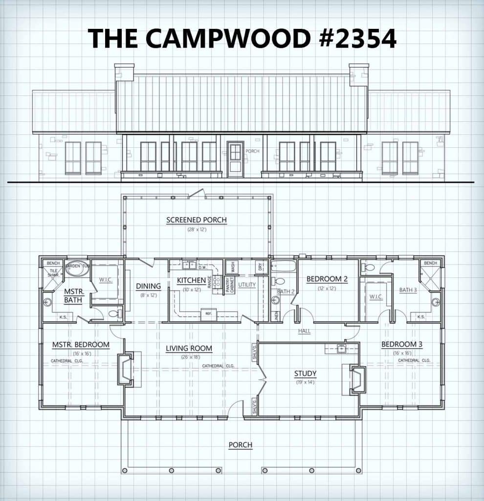 Campwood #2354 floor plan