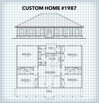 Custom Home #1987 floor plan