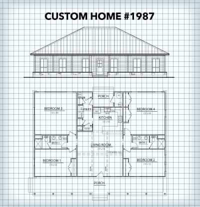 Custom Home #1987 floor plan