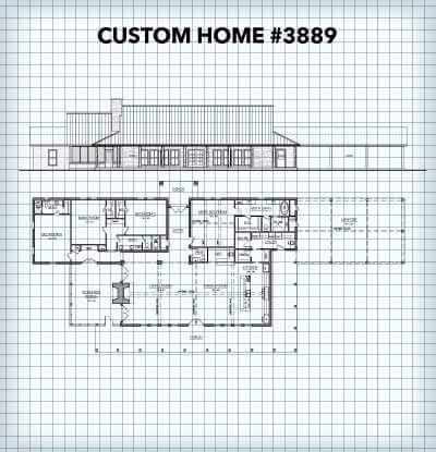 Custom Home #3889 floor plan
