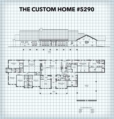 Custom Home #5290 floor plan