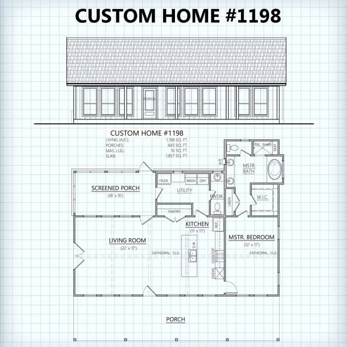Custom Home #1198 floor plan