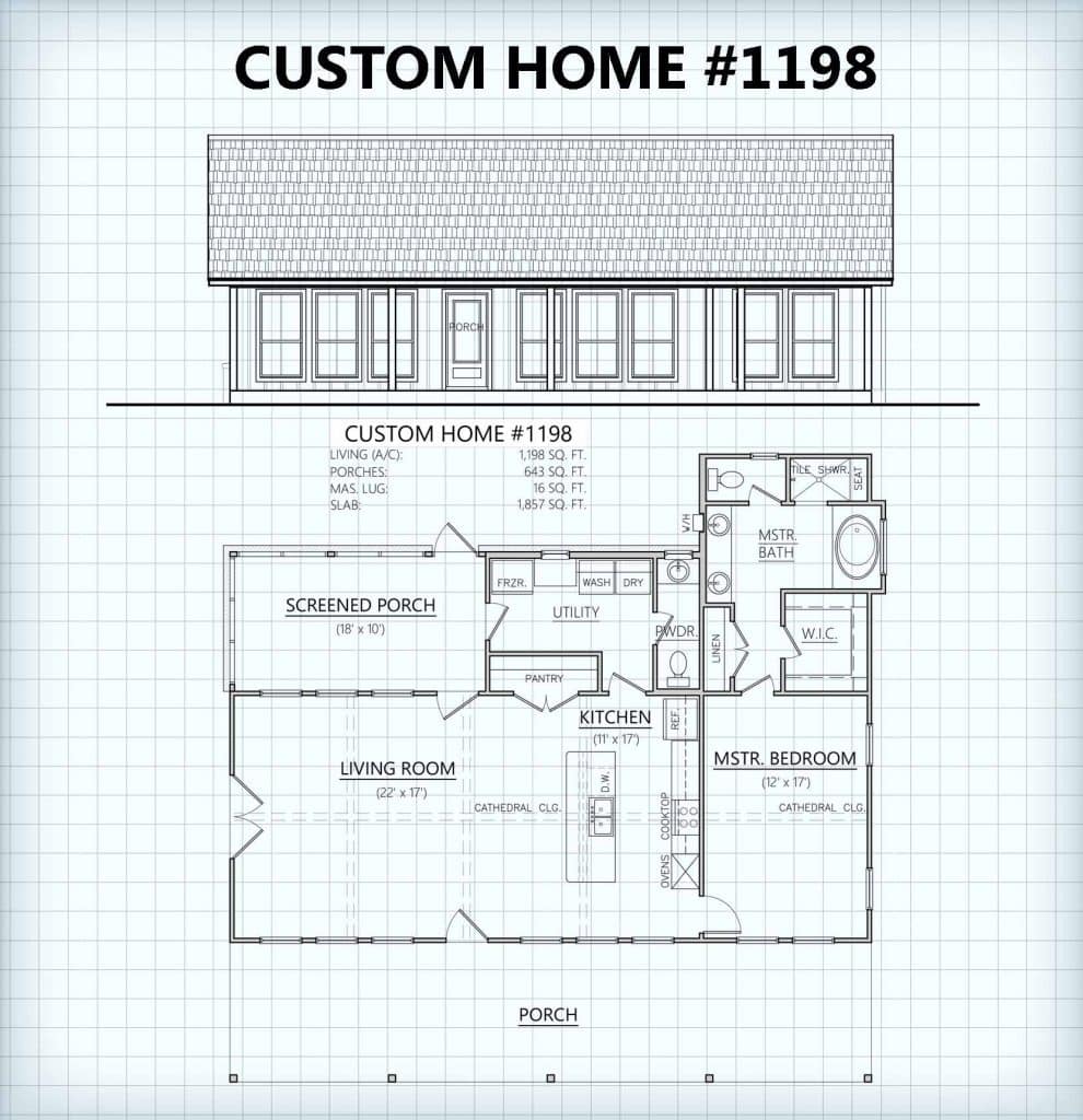 Custom Home #1198 floor plan