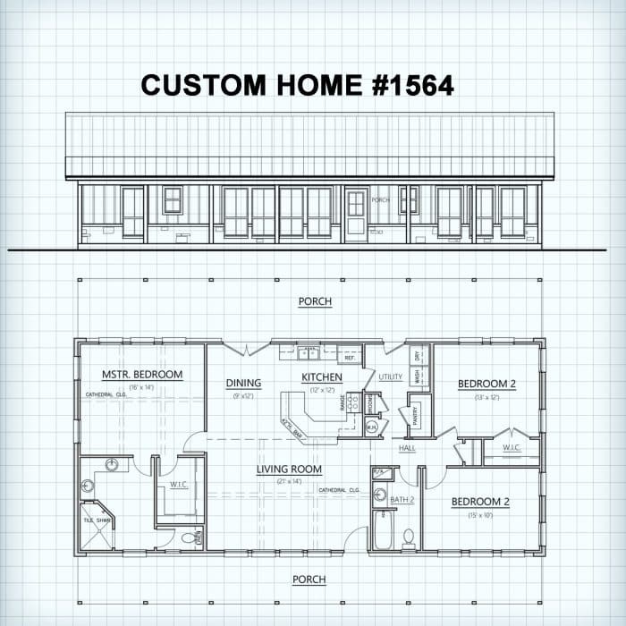 Custom Home #1564 floor plan