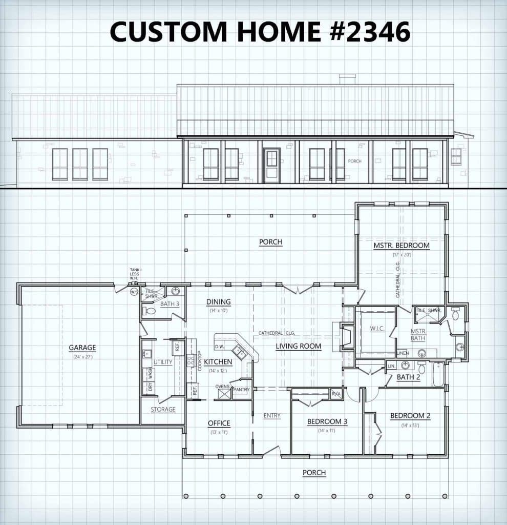 Custom Home #2346 floor plan