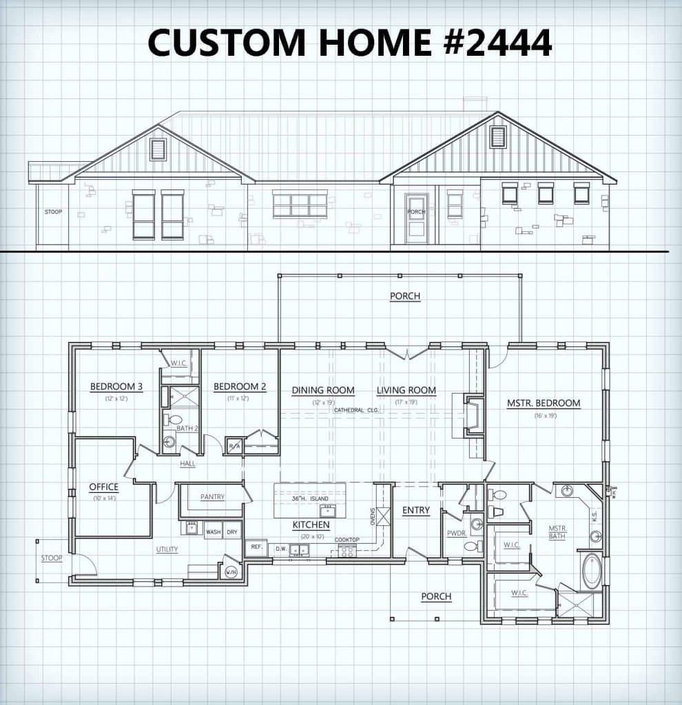 Custom Home #2444 floor plan