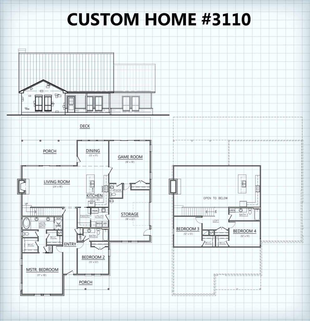 Custom Home #3110 floor plan