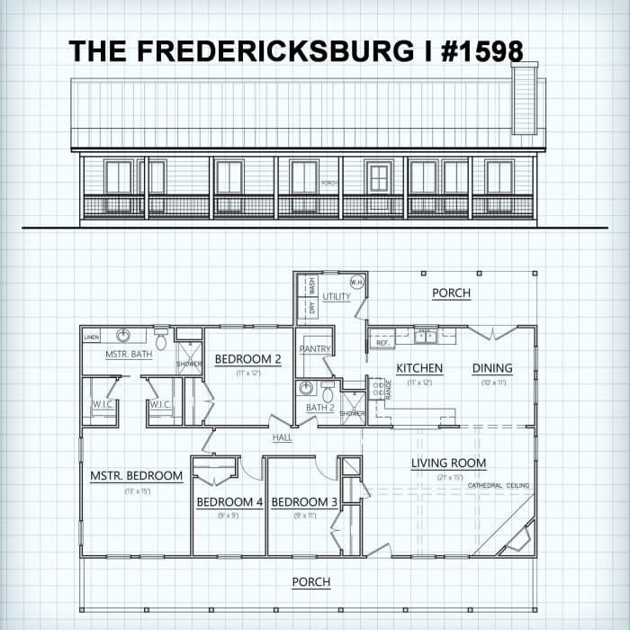 The Fredericksburg I #1598 floor plan