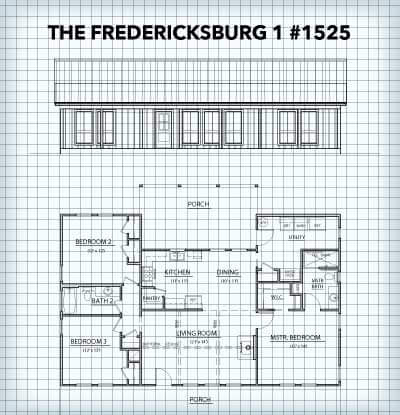 The Fredericksburg I #1525 floor plan