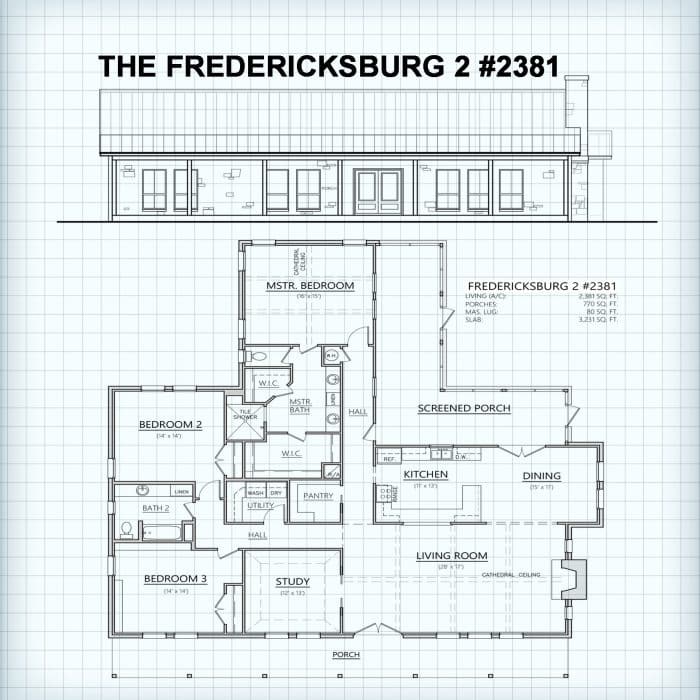 The Fredericksburg 2 #2381 floor plan