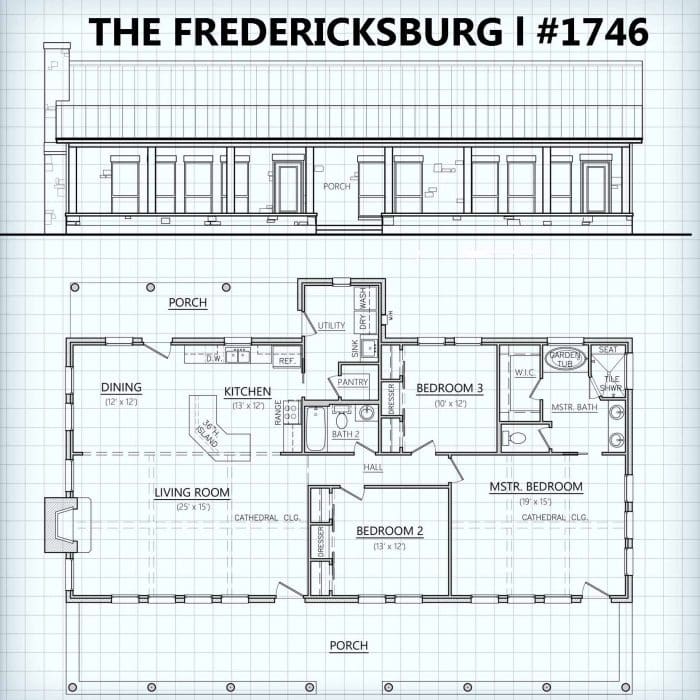 The Fredericksburg I #1764 floor plan