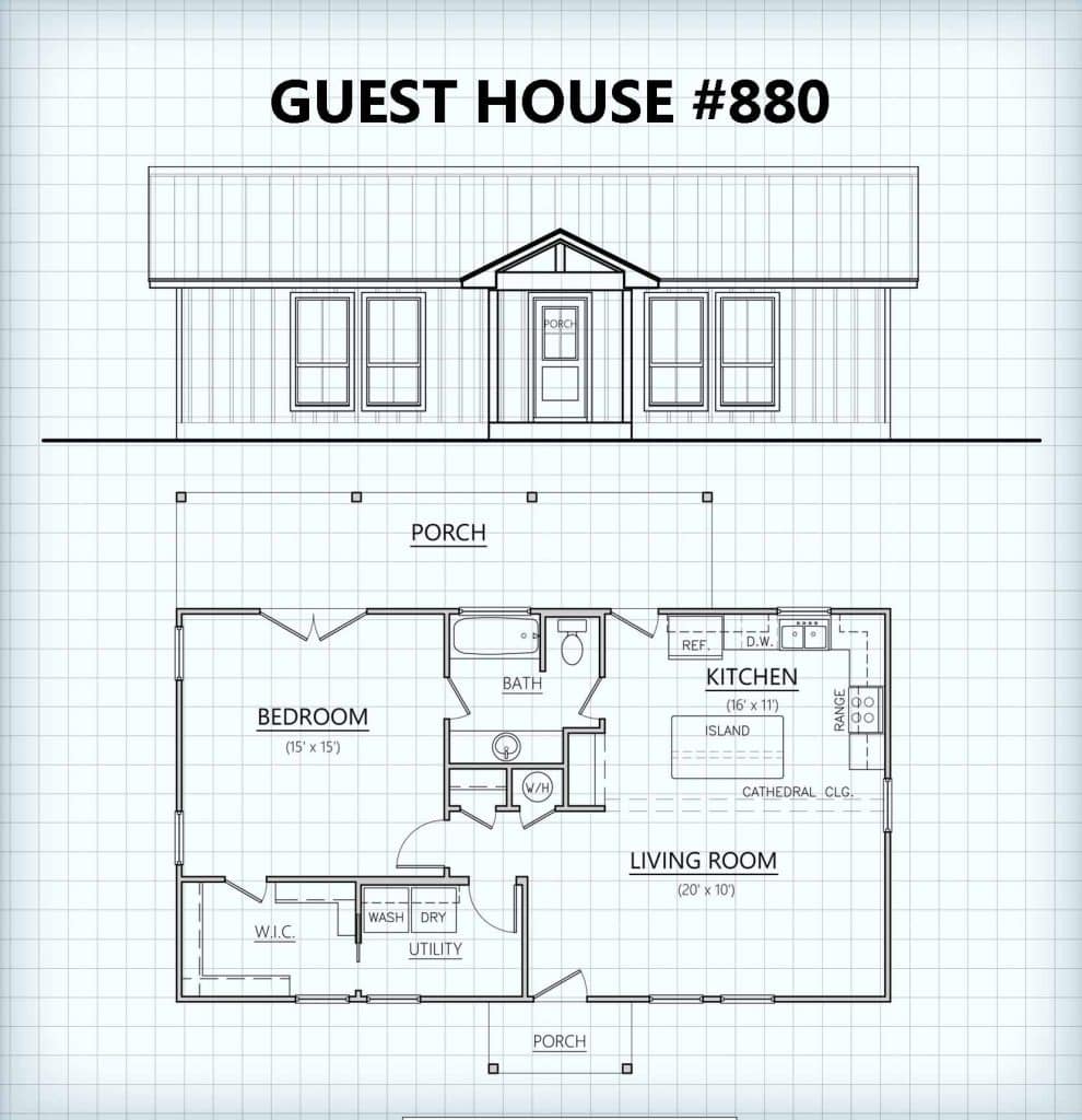 guest house #880 floor plan