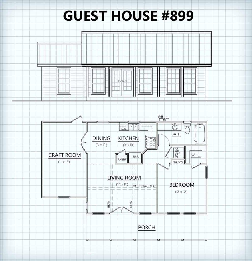 guest house #889 floor plan