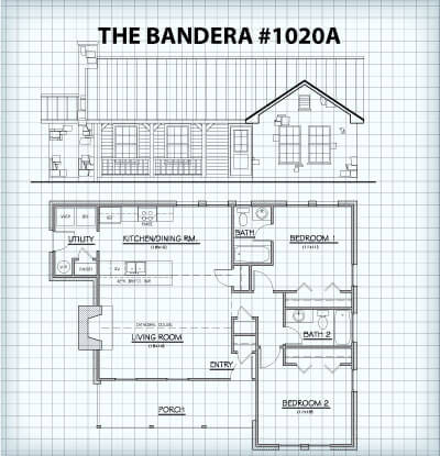 The Bandera #1020A Floor Plan