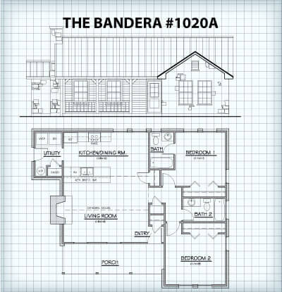 The Bandera #1020A Floor Plan