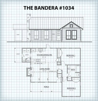 The Bandera #1034 Floor Plan