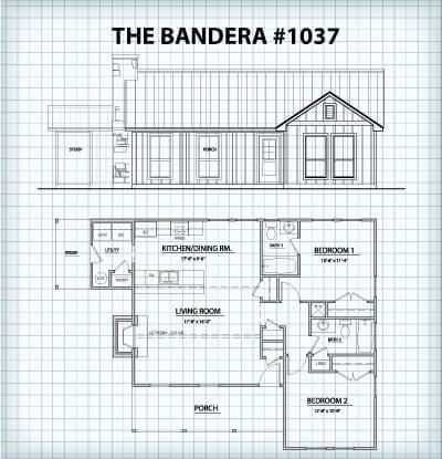 The Bandera #1037 Floor Plan