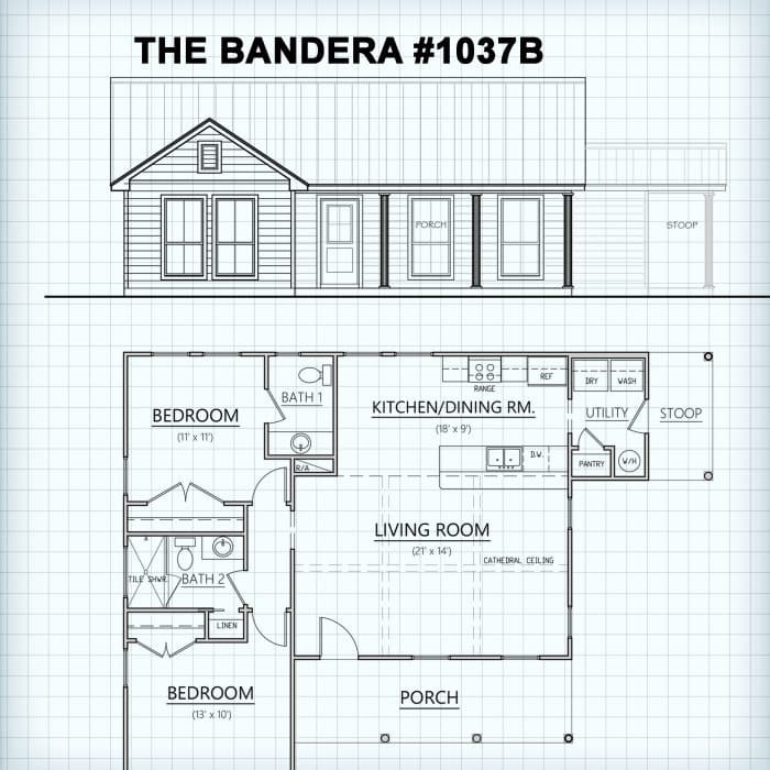 The Bandera #1037B Floor Plan