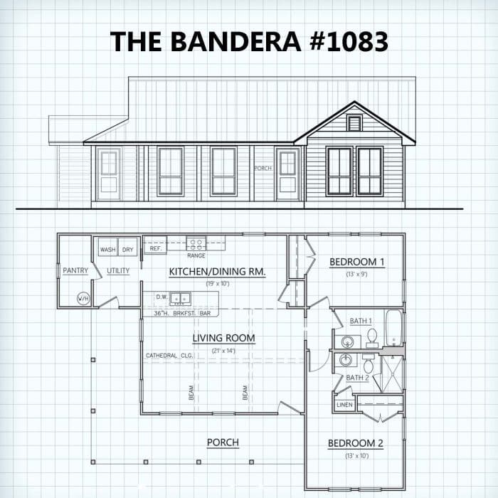 The Bandera #1083 Floor Plan