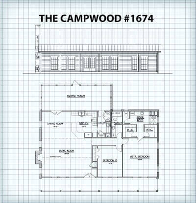 The Campwood #1674 floor plan