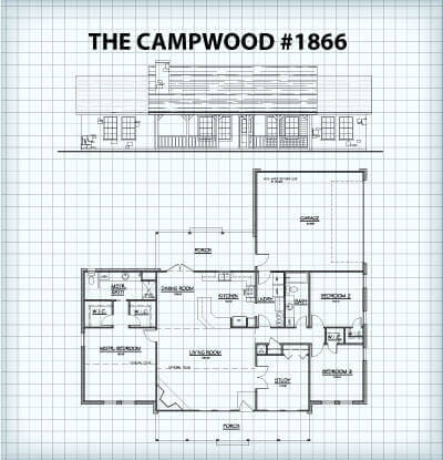 The Campwood #1866 floor plan