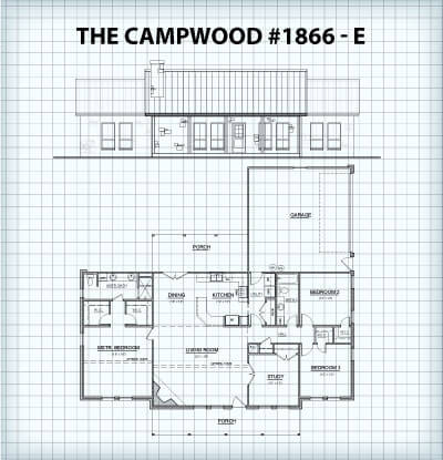 The Campwood #1866E floor plan
