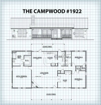 The Campwood #1922 floor plan