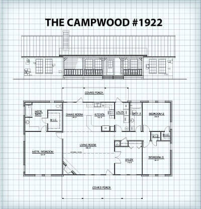 The Campwood #1922 floor plan