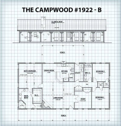 The Campwood #1922B floor plan