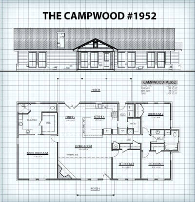 The Campwood #1952 floor plan