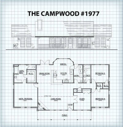 The Campwood #1977 floor plan