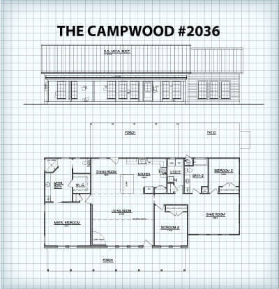 The Campwood #2036 floor plan