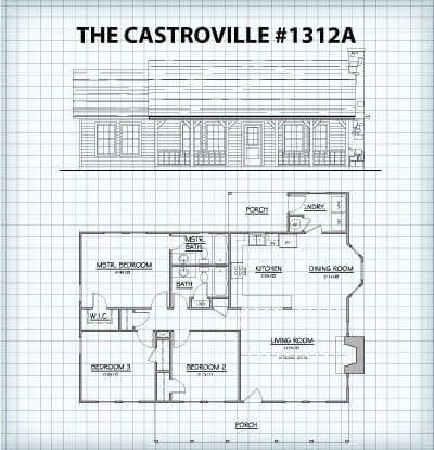 The Castroville #1312A floor plan