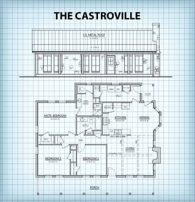 The Castroville floor plan