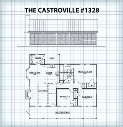 The Castroville #1328 floor plan