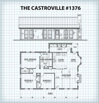 The Castroville #1376 floor plan