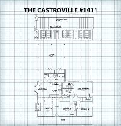 The Castroville #1411 floor plan