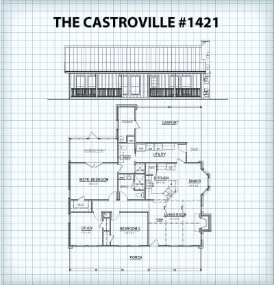 The Castroville #1421 floor plan