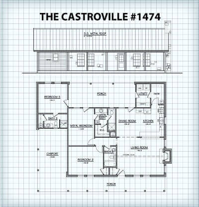 The Castroville #1474 floor plan