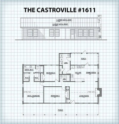 The Castroville #1611 floor plan