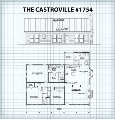 The Castroville #1754 floor plan