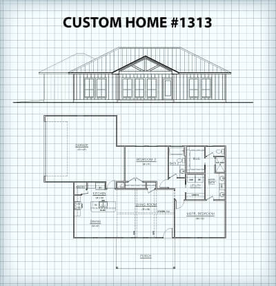 Custom Home #1313 floor plan