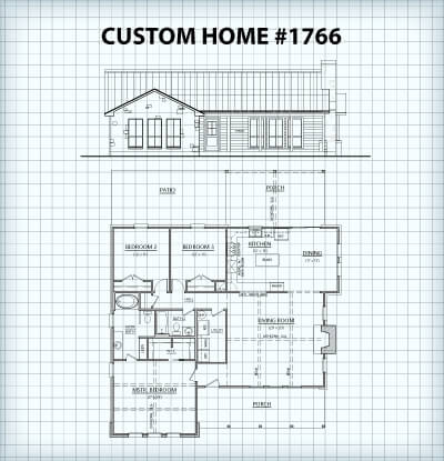 Custom Home #1766 floor plan