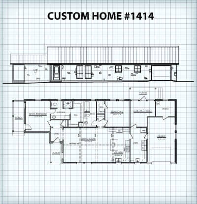 Custom Home #1414 floor plan