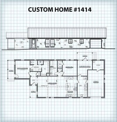 Custom Home #1414 floor plan