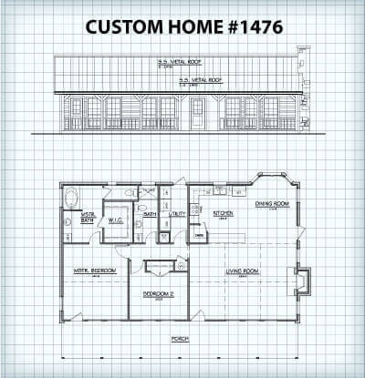 Custom Home #1476 floor plan