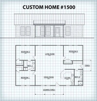 Custom Home #1500 floor plan