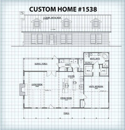 Custom Home #1538 floor plan